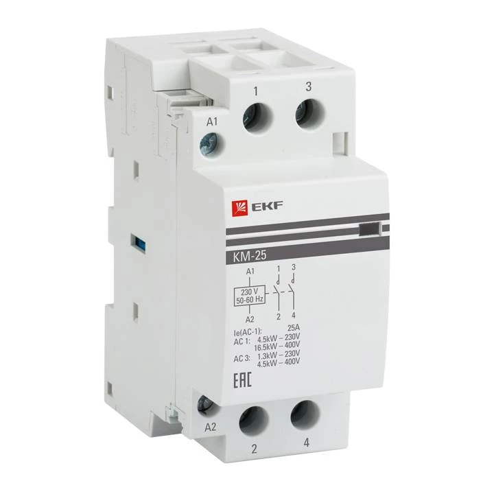 Контактор модульный КМ 63А NО+NC (2 мод.) EKF PROxima