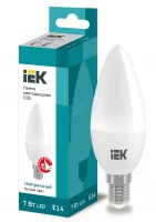 Лампа светодиодная ECO C35 свеча 7Вт 230В 4000К E14 IEK