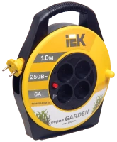 Катушка УК10 с т/з 4 места 2Р/10м 2х0,75 мм2 "Garden"
