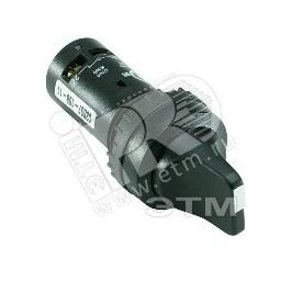 Переключатель C2SS2-10B-20 2-х позиционный черный 2НО (90 градус ов) с фиксацией (черное декор, кольцо)