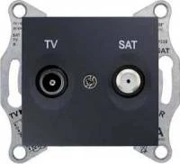 TV/SAT розет. проходная, графит SDN3401970