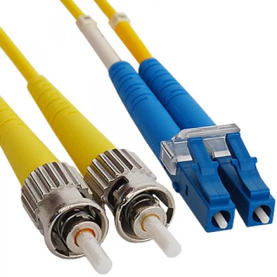 Патч-корд оптический LANMASTER, LSZH, дуплексный, ST/APC-LC/UPC, SM OS2, 20 м