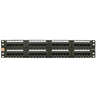 Патч-панель LANMASTER 48 портов, UTP, кат.5E, 2U LAN-PP48UTP5E