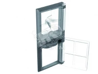 Блокировка навесными замками в разомкнутом состоянии PLC E1,2 D=8mm