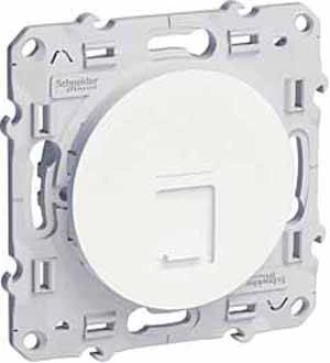 Компьютерная розетка ODACE RJ45 6 UTP infr белый