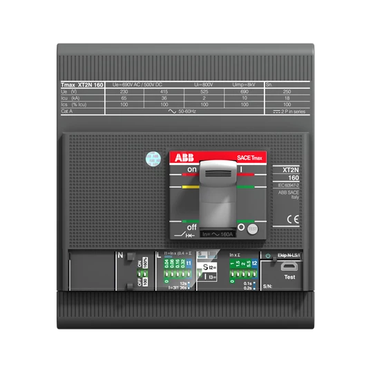 Выключатель автоматический XT2V 160 Ekip LS/I In=100A 4p F F