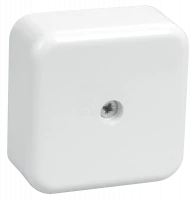 Коробка КМ41206-01 распаячная для о/п 50х50х20 мм белая (4 клеммы 3мм2)