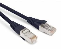 Патч-корд F/UTP, экранированный, Cat.5е, LSZH, 10 м, черный Hyperline