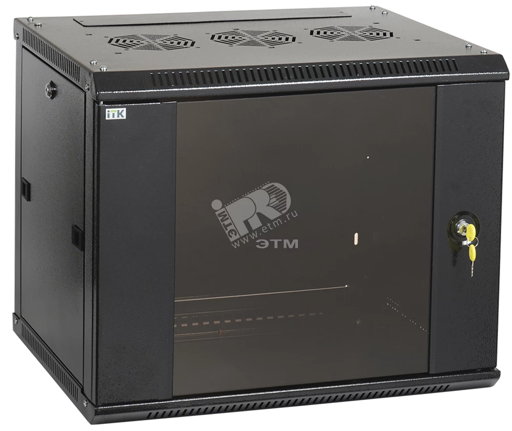 ITK Шкаф LINEA W 6U 600x600 мм дверь стекло, RAL9005