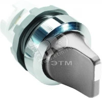 Переключатель M3SS3-20U (короткая ручка) серый 3-х позиционный б ез подсветки (только корпус) с возвратом в среднее положение