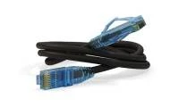 Патч-корд U/UTP, Cat.6, LSZH, 2 м, черный Hyperline