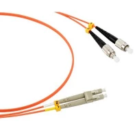 Патч-корд оптический LANMASTER, LSZH, дуплексный, LC/PC-FC/PC, MM 50/125, 1.0 м
