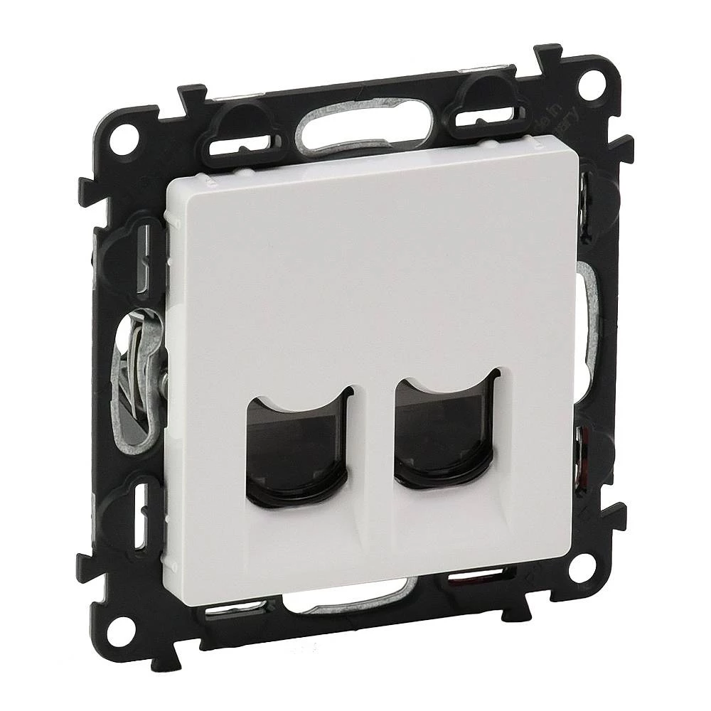 Двойная компьютерная розетка VLN-l Роз2х RJ45 Cat5е UTP белый