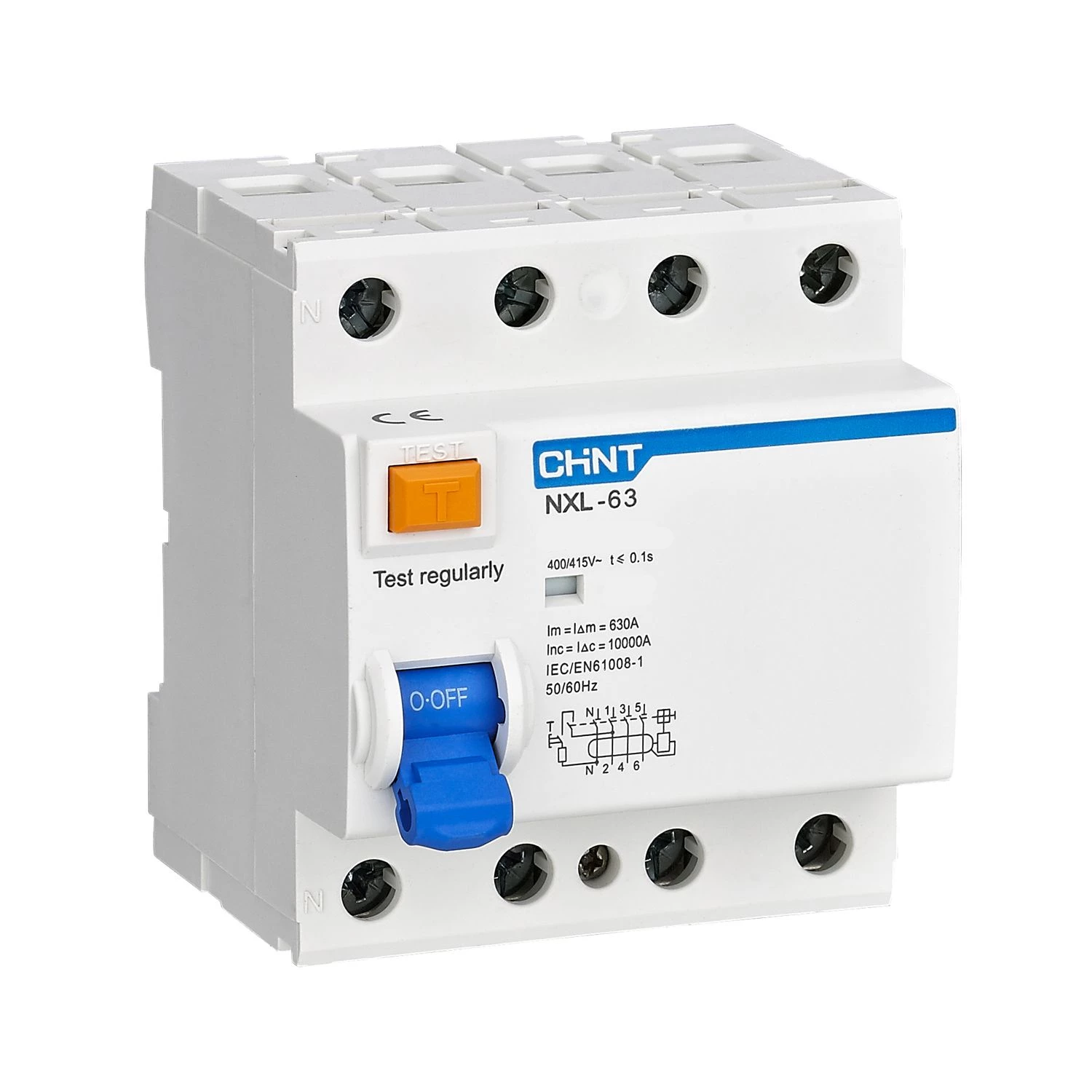 УЗО NXL-63 10kA 3P+N 32A 300mA AC (R)(CHINT)