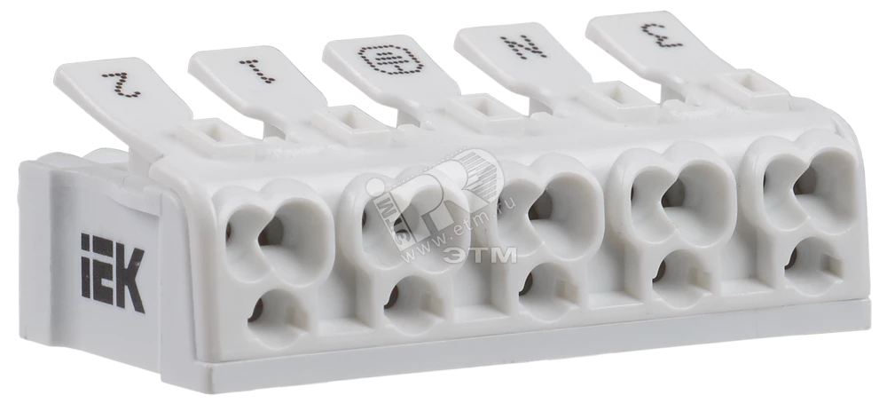 Клемма пружинная соединительная КСП5-3L+N+PE IEK