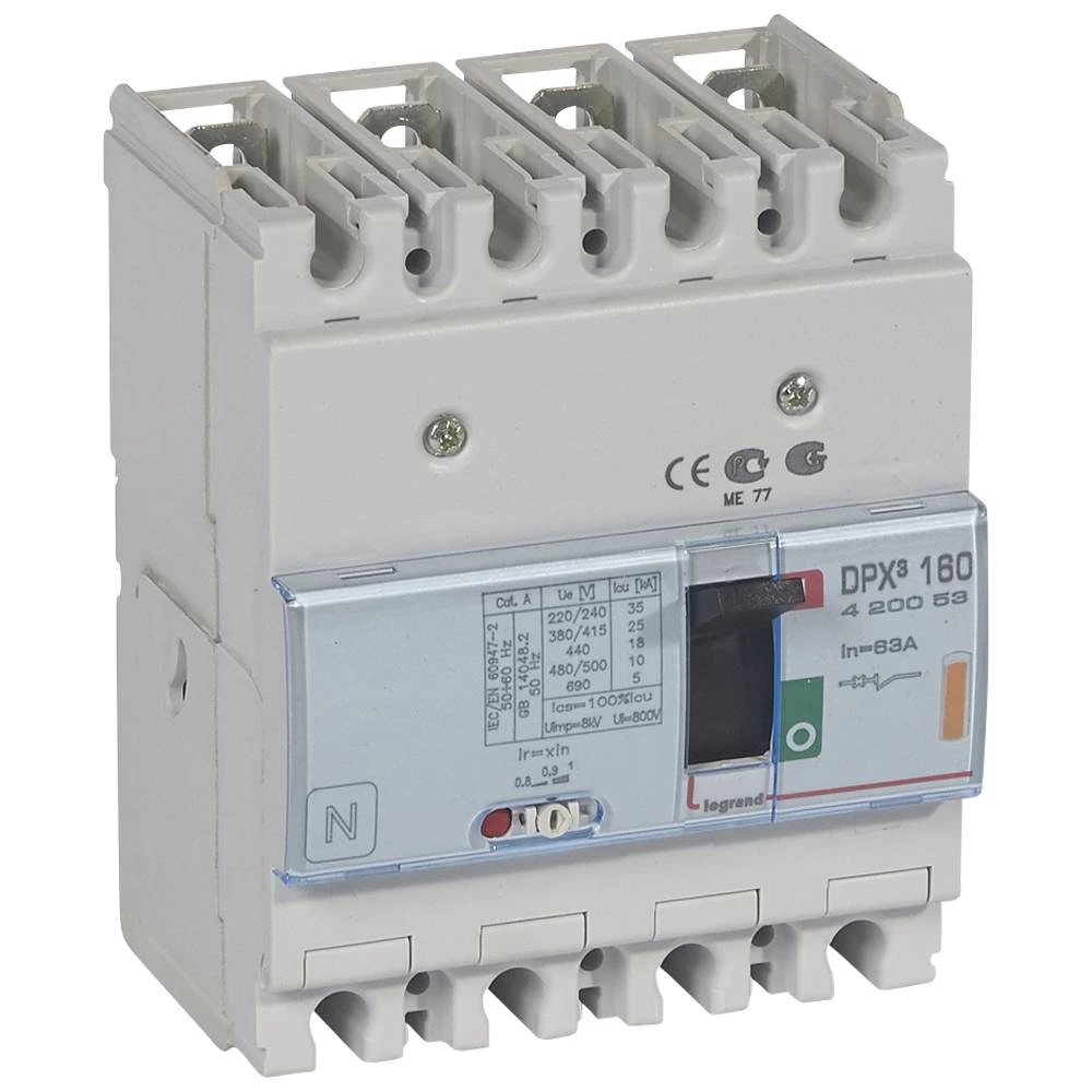 АВТ.ВЫКЛ.DPX³ 160 4P 63А 25kA