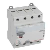 Четырехполюсное устройство защитного отключения DX3 4П 25А AC 500мА N спр.