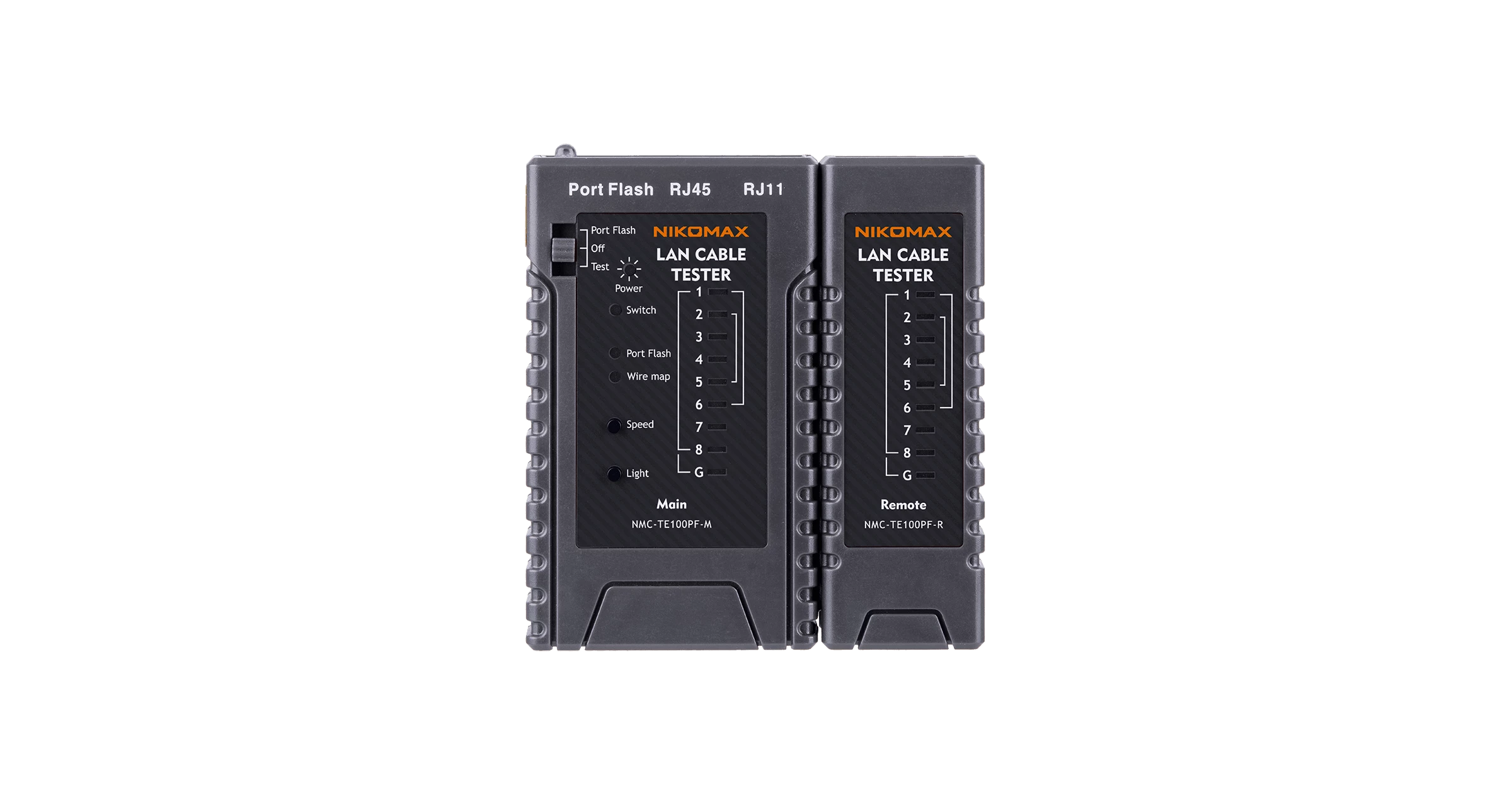 Кабельный тестер NIKOMAX, UTP/STP, RJ45, RJ12, RJ11, с функцией PortFlash и LED фонарём
