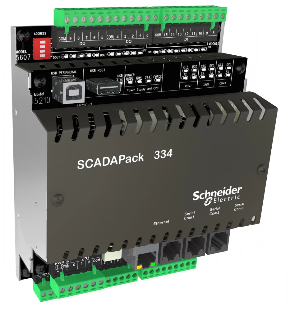 SCADAPack 334 RTU,2 Газ&Жидк,Ladders,24В,реле