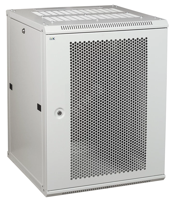 ITK Шкаф LINEA W 6U 600x600 мм дверь перфорированная, RAL7035