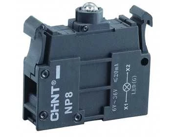 Светодиодный элемент для NP8, AC 110-230В, зелёный (R)(CHINT)