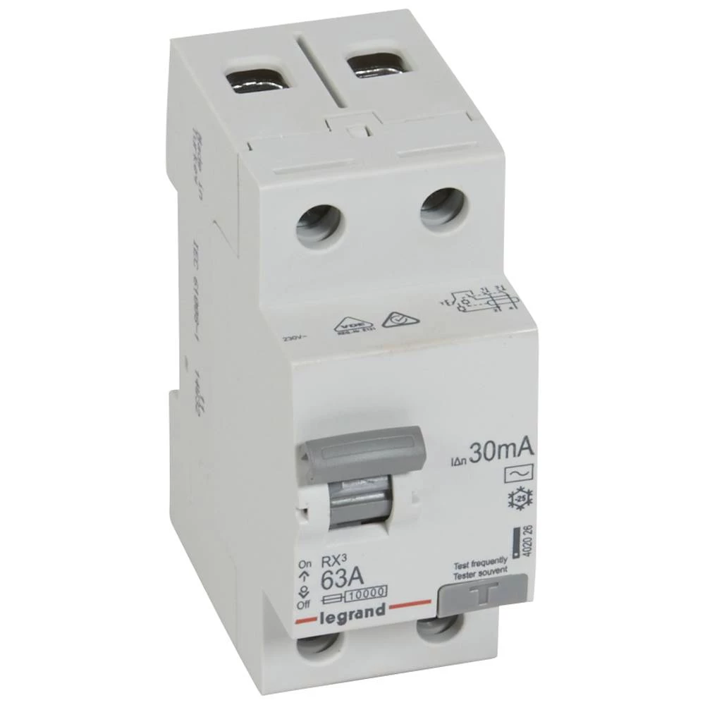 УЗО двухполюсное Rx3 30ма 63а 2п Ac