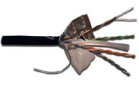 Кабель LANMASTER UTP, 4 пары, кат. 6, с перегородкой,  550Mhz, PE, для внешней прокладки (305 м)