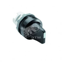 Переключатель M3SS3-20B (короткая ручка) черный 3-х позиционный без подсветки (только корпус) с возвратом в среднее положение