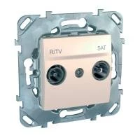 R-TV/SAT РОЗЕТКА ПРОХОДНАЯ БЕЖЕВЫЙ