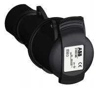 Вилка кабельная Easy&Safe 216EP9B,16А,2P+E,IP44,9ч,черн 2CMA103594R1000
