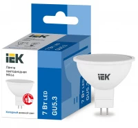 Лампа светодиодная ECO MR16 софит 7Вт 230В 6500К GU5.3 IEK