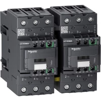 3Р РЕВЕРСИВНЫЙ КОНТАКТОР EVERLINK AC3 440В 50A, КАТУШКА УПРАВЛЕНИЯ 48-130В AC/DC