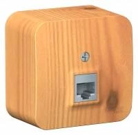 Розетка компьютерная BLANCA О/У RJ45, кат.5E, ИЗОЛ.ПЛ., ясень
