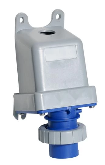 Вилка для монтажа на поверхность 316BS9W, 16A, 3P+E, IP67, 9ч