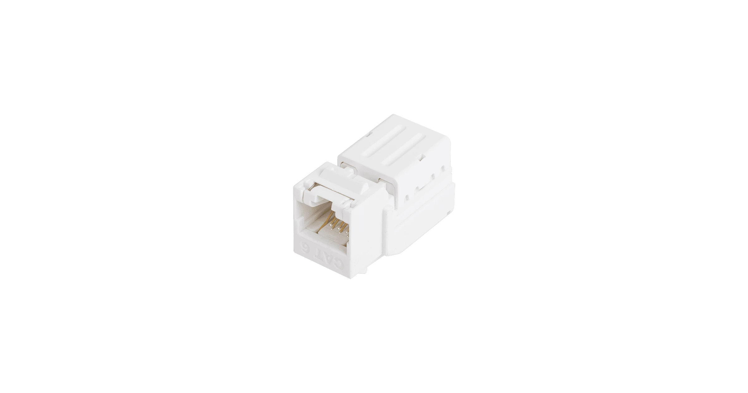 Модуль-вставка NIKOMAX типа Keystone, Кат.5е (Класс D), 100МГц, RJ45/8P8C, FT-TOOL/110/KRONE, T568A/B, неэкранированный, со шторкой, белый - гарантия: 5 лет расширенная / 25 лет системная