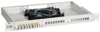 ITK 1U кросс укомплектованный: LC (duplex) 6шт; (OM4)