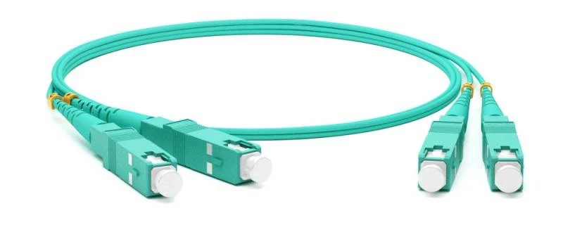 Патч-корд волоконно-оптический (шнур) MM 50/125(OM3), SC-SC, 2.0 мм, duplex, 10G/40G, LSZH, 1 м Hyperline