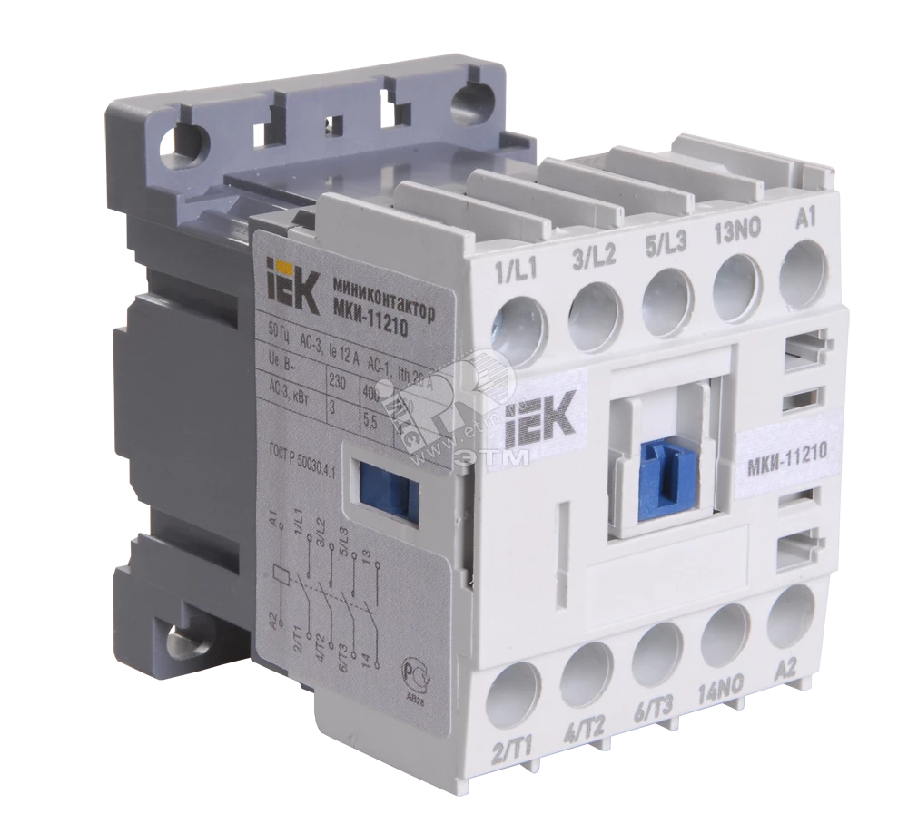 Миниконтактор МКИ-10611 6А 230В/АС3 1Н3 ИЭК