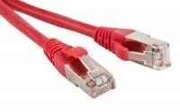 Патч-корд F/UTP, экранированный, Cat.5е, LSZH, 1 м, красный Hyperline