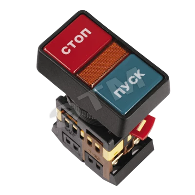 Кнопка РPВВ-30N "I-O" d30мм неон/240В 1з+1р ИЭК