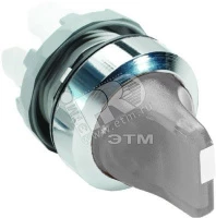 Переключатель M3SS3-21C (короткая ручка) прозрачный 3-х позицион ный с подсветкой (только корпус) с возвратом в среднее положение