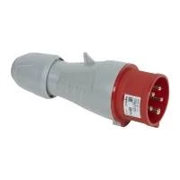 Вилка мобильная - 16А - 3К+H+З - 380 В - IP 44