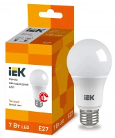 Лампа светодиодная ECO A60 шар 7Вт 230В 3000К E27 IEK