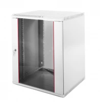 Шкаф телекоммуникационный настенный разборный 12U (600 × 650) дверь стекло