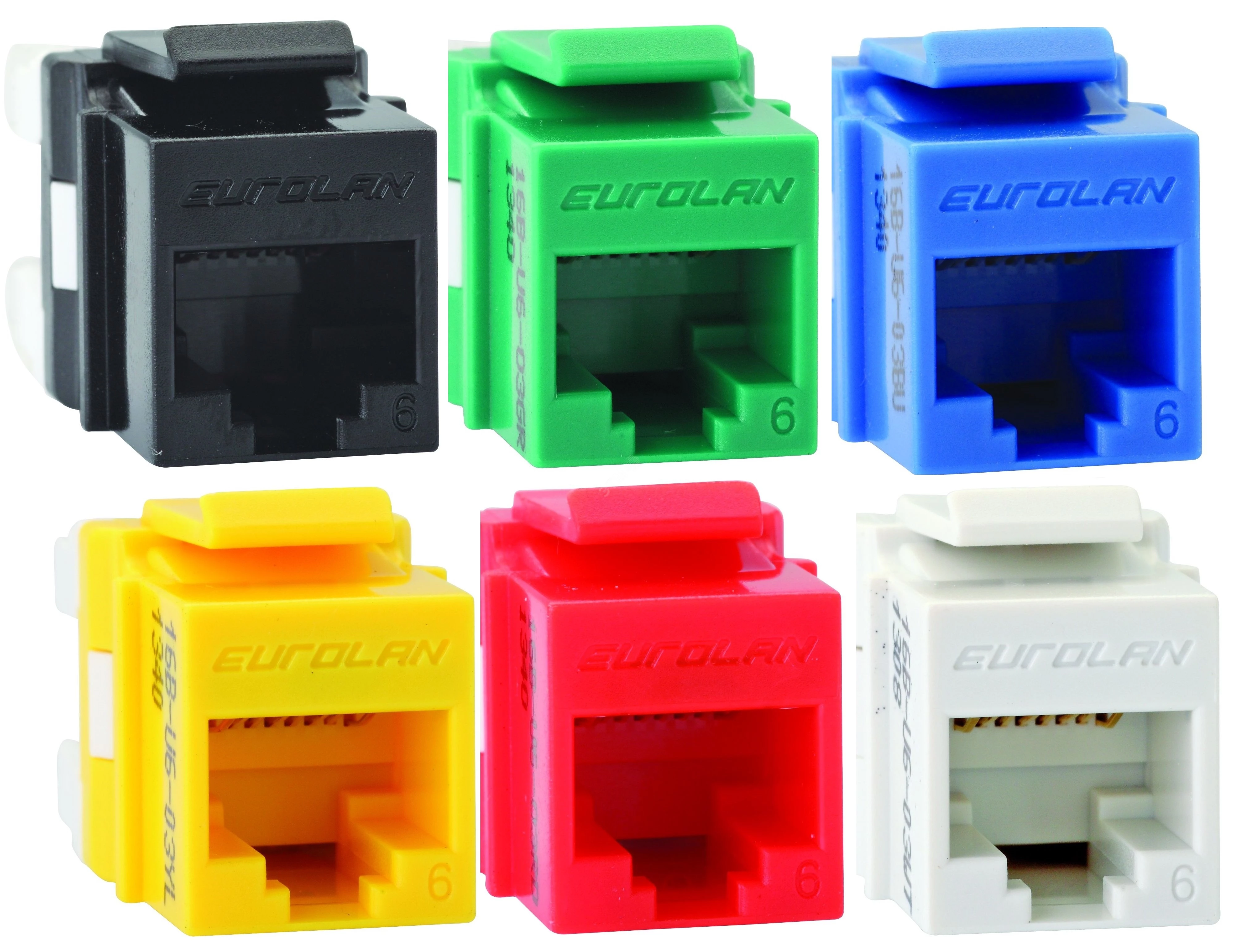 Розеточный модуль Keystone категории 6, UTP, 1xRJ45, T568A/B, желтый