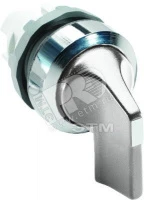 Переключатель M2SS4-20U (длинная ручка) серый 2-х позиционный без подсветки (только корпус) 45 град, с фиксацией