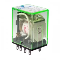Реле промежуточное с кнопкой тестирования NJDC-17(D)/2Z 2 конт. с инд. LED 10А AC220В (CHINT)