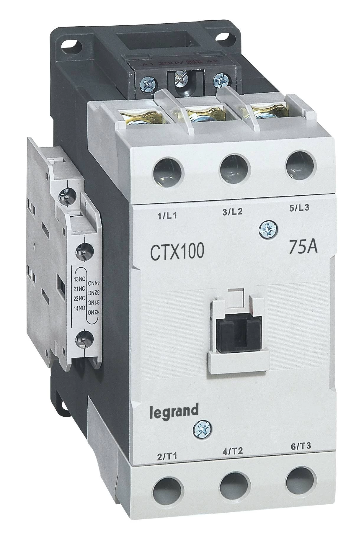 Контактор CTX3 3P 75A 2но2нз ~415V