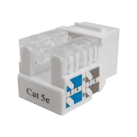 Keystone Jack 8P8C (RJ-45), UTP, Cat.5e. инструментальная заделка, белый