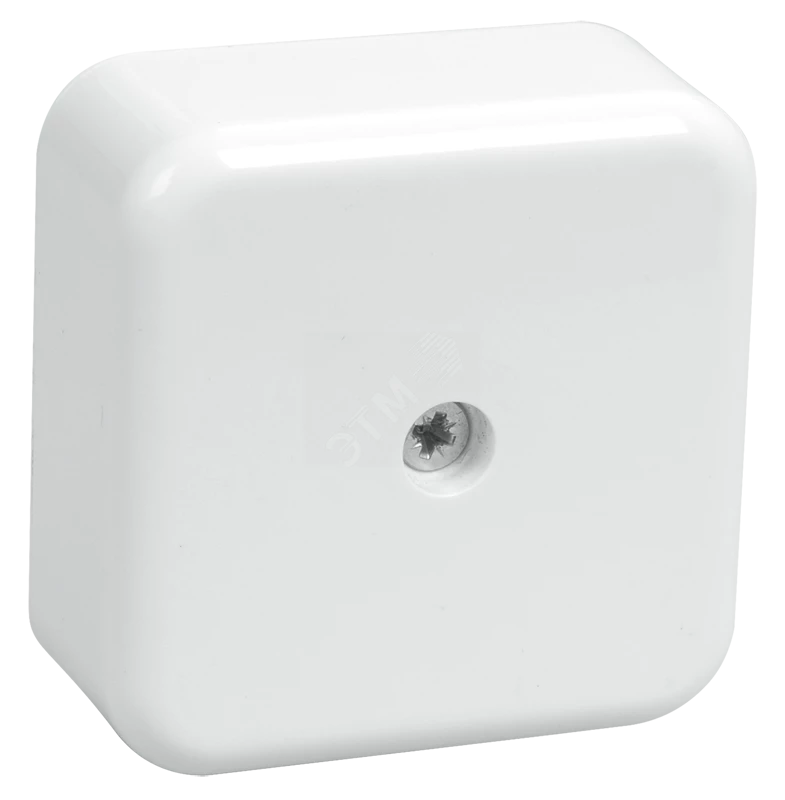 Коробка КМ41206-01 распаячная для о/п 50х50х20 мм белая (4 клеммы 3мм2)